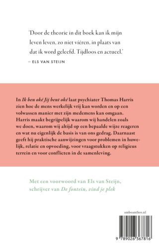 Ik ben o.k., jij bent o.k. - achterkant