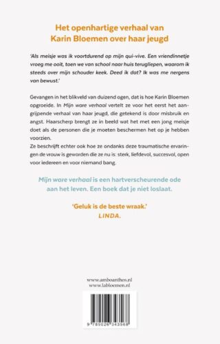 Mijn ware verhaal - achterkant
