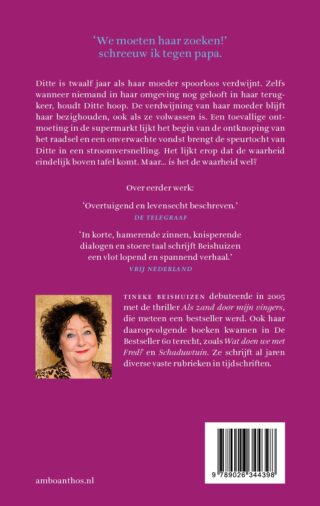 Een vermissing - achterkant