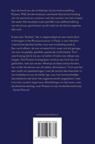 De schilder die de vrouw verslindt - achterkant