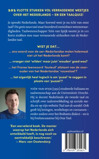Die goeie ouwe taal - achterkant