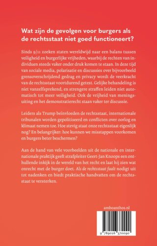 Als de rechtsstaat faalt - achterkant