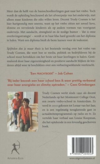 Spijbelen doe je maar thuis - achterkant