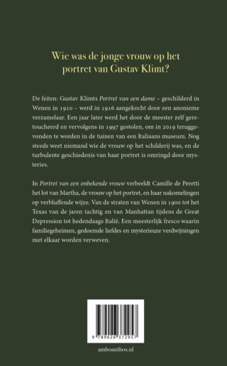 Portret van een onbekende vrouw - achterkant