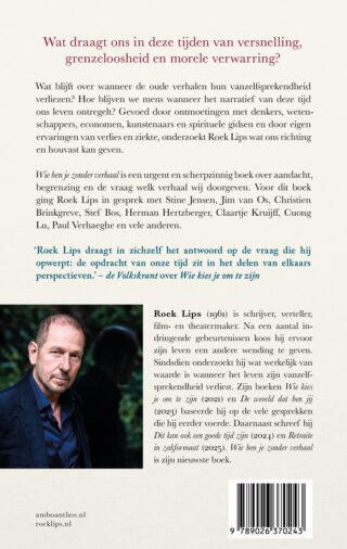 Wie ben je zonder verhaal - achterkant